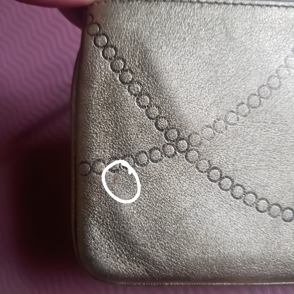 SOLD - Coach Y2K Metallic Gold Small Wristlet Coin Wallet - Picture 10 of 10